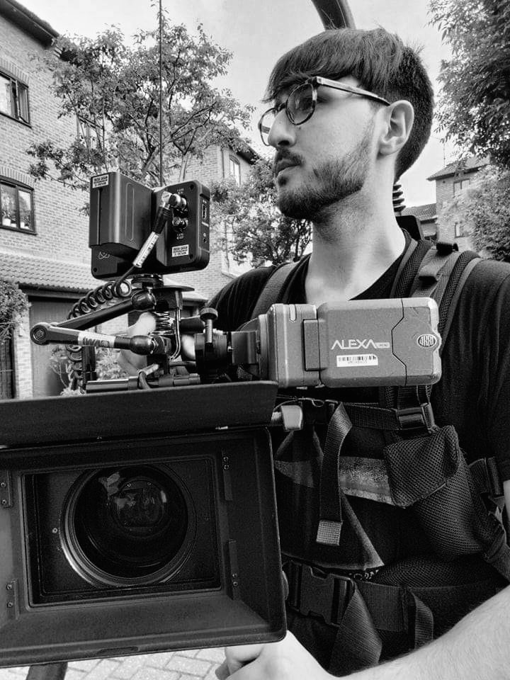 Tristan Kassam operating an ARRI Alexa Mini